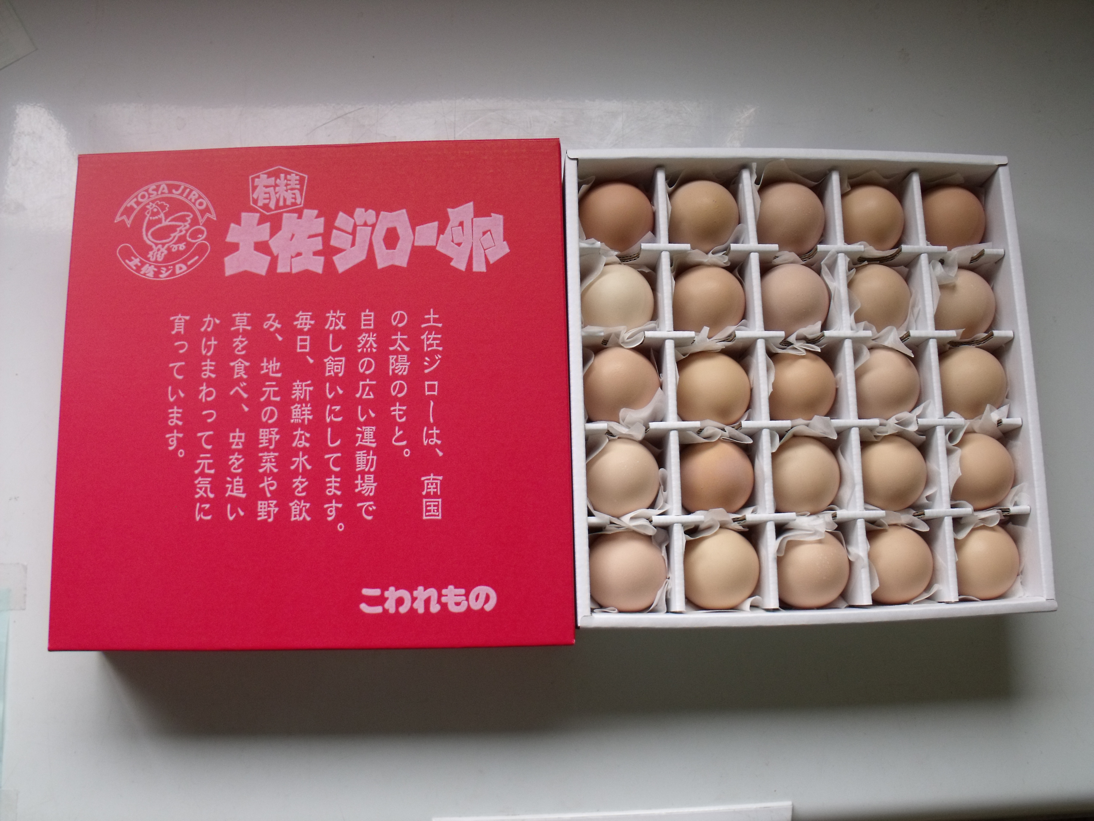 土佐ジロー卵（25個化粧箱入）