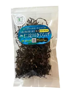 仁淀川きくらげ 有機乾燥きくらげ 黒／スライスタイプ 25g